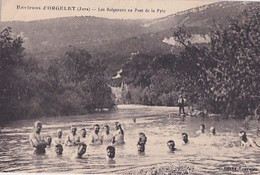 ENVIRONS D ORGELET                 LES BAIGNEURS AU PONT DE LA PYLE - Orgelet