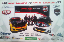 Ashley And Chris Sahakian ( Canadian Racing) - Autographes