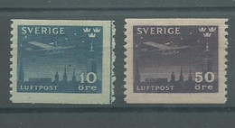 200037286  SUECIA  YVERT  AEREO  Nº  4/5  **/MNH - Neufs