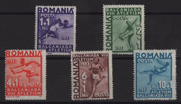 Roumanie - N°525 à 529 - Sports - Cote 17€ - ** Neuf Sans Charniere - Unused Stamps