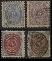 Denmark (07) 1870 Numerals In Skilling. Used. - Autres & Non Classés
