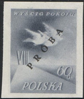 Poland 1955 Mi 906 VIII International Cycling Peace Race Original Proof Colour Guarantee PZF Expert Wysocki MNH** W04 - Prove & Ristampe