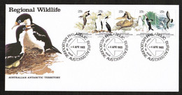 AUSTRALIAN ANTARCTIC TERRITORY   SCOTT # L 55 STRIP Of 5 On 1983 FIRST DAY COVER (6/APR/1983) (OS-615) - FDC