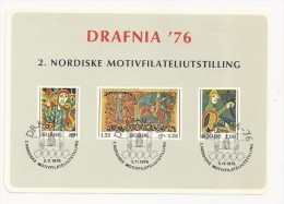 1976 Norway Exhibition Sheetlet, (not Valid For Postage), Drafnia - Essais & Réimpressions