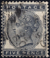 1880 Gran Bretagna, 5 P. Usato - Sin Clasificación