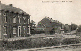 Waremme-Longchamps Rue De Silys Rails Du Tram Circulé En 1910 - Kelmis