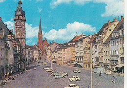 CPA ALTENBURG- MARKET SQUARE, MOTORBIKES, CARS - Altenburg