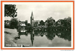 NL005, * DELFZIJL GRACHT Met BUITENSINGEL * PEOPLE On The BRIDGE * REAL PHOTO POSTCARD * SEE SCANS ! - Delfzijl