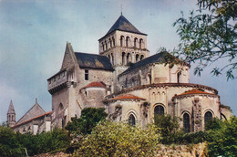 79. SAINT JOUIN DE MARNES. CPSM.  EGLISE ABBATIALE. L'ABSIDE - Saint Jouin De Marnes