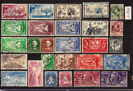 Ireland 1937-1948 Lot Of Commemorative Stamps Including Key Values Mi 66, 68, 86-88, 97, 99, 101-103 Used O - Andere & Zonder Classificatie