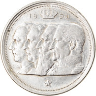 Monnaie, Belgique, 100 Francs, 100 Frank, 1950, TTB+, Argent, KM:138.1 - 100 Francs