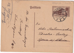 SAARGEBIET 1930    ENTIER POSTAL/GANZSACHE/POSTAL STATIONARY CARTE DE SAARLOUIS - Postal Stationery