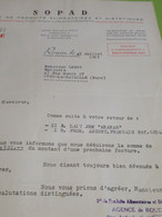 Lettre De Réduction/ SOPAD/ Nestlé, Kohler, Maggi, Kub / /Leroy Ivry La Bataille/  1957          FACT377 - Food