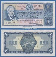 SCOTLAND  BRITISH LINEN BANK 1968  P 169a  £1  SIR W. SCOTT/BRITANNIA  UNC.CONDITION - 1 Pond