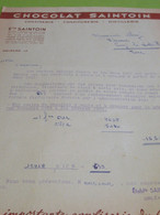 Lettre D'Information/Baisse Sur Les Prix Des Chocolats/CHOCOLAT SAINTOIN/Orléans/Leroy Ivry La Bataille/1957   FACT378 - Food