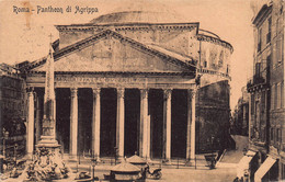 10520 "ROMA-PANTHEON DI AGRIPPA" VERA FOTO-CARTOLINA SPEDITA 1913 - Pantheon