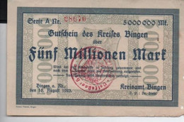 Billet De  5 000 000  MARK    16-8-1923 - Unclassified