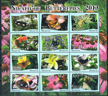 Niuafo'ou, Tin Can Island, 2013, Butterflies, Insects, Animals, MNH Sheet, Michel 527-538 - Altri - Oceania