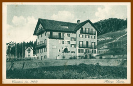 CLAVIERES - Albergo Savoia - Edit. BLANCHET Caffé Posta R. Privat. - Foto MARCONI - 1936 - Wirtschaften, Hotels & Restaurants