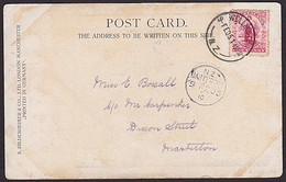 NEW ZEALAND 1905 Postcard WELLINGTON - MASTERTON (A-CLASS) - Cartas & Documentos