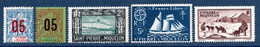 Saint-Pierre Et Miquelon 1912/42   Neufs** TB   5 Timbres Différents   0,50 €  (cote 3,10 € 5 Valeurs) - Unused Stamps