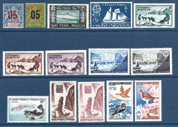 Saint-Pierre Et Miquelon 1912/63   Neufs** TB   14 Timbres Différents   1,50 €  (cote 9,20 € 14 Valeurs) - Unused Stamps