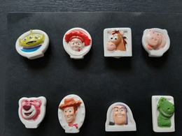 Série Complète De 8 Fèves Plates Brillantes DISNEY  "Toy Story III" 2011 - Disney