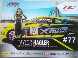 Taylor Hagler ( American Race Car Driver) - Autografi
