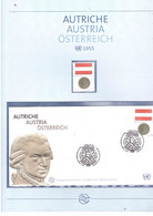 5.10.2006 AUSTRIA FRANCOBOLLO BUSTA E MONETA - Brieven En Documenten