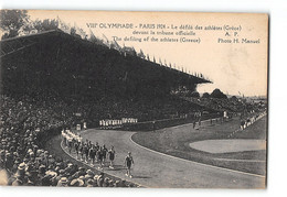 CPA Stade De Colombes  - Le Défilé Des Athletes Grece - Jeux Olympiques De 1924 - Olympische Spiele