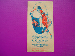 CARTE PARFUMÉE - VIBERT - Santal Chypre - - Anciennes (jusque 1960)