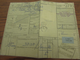 Lettre De Voiture Oblitérée DEPOT CENTRAL DES OBJETS TROUVES En 1968 - Andere & Zonder Classificatie