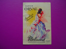 CARTE PARFUMÉE - MOLINARD - ORVAL - - Anciennes (jusque 1960)