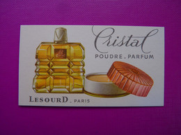 CARTE PARFUMÉE - LESOURD - CRISTAL - POUDRE - PARFUM - - Anciennes (jusque 1960)