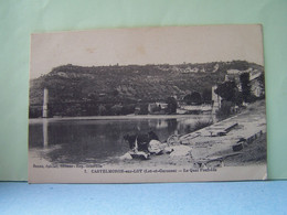 CASTELMORON -SUR-LOT (LOT ET GARONNE) LES PONTS. LES LAVANDIERES. LE QUAI FONFREDE. - Castelmoron