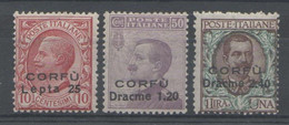 Corfù 1923 - Soprastampati Con Valore In Moneta Greca **      (g1453) - Corfou