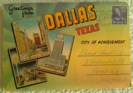 USA - CARNET GREETINGS FROM DALLAS TEXAS DEPLIANT ACCORDEON MULTI VUES - Dallas