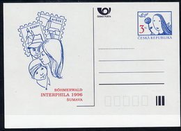 CZECH REPUBLIC 1996 3 Kc. Postcard INTERPHILA 1996, Unused.  Michel P18-A2 - Cartes Postales