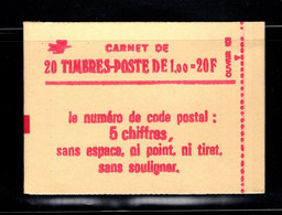 France Carnet 1972 C3a Sabine De Gandon Fermé Numerote - Modernes : 1959-...