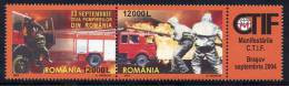 ROMANIA 2004 Fire Service Pair MNH / **.  Michel 5851-52 - Nuovi