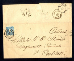 HUNGARY, CROATIA - Cover Of Letter Sent From ESSEG (Osijek) To CARLSTADT (Karlovac) Via AGRAM (Zagreb) 1862. - ...-1867 Prefilatelia
