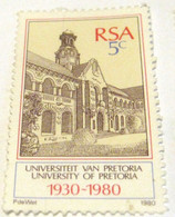 South Africa 1980 The 50th Anniversary Of University Of Pretoria 5c - Used - Otros & Sin Clasificación