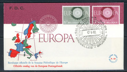 BE   FDC  1150 - 1151  ---    Europa : CEPT   --  TTB - 1951-1960