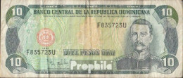 Dominikanische Republik Pick-Nr: 153a (1997) Gebraucht (III) 1997 10 Pesos - Dominicana