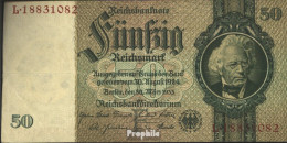 Deutsches Reich Rosenbg: 175b, Udr.-Bst.: F, Serien: L-P, KN 8-stellig Gebraucht (III) 1933 50 Reichsmark - 50 Reichsmark