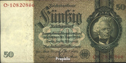 Deutsches Reich Rosenbg: 175b, Udr.-Bst.: C, Serien: L-P, KN 8-stellig Gebraucht (III) 1933 50 Reichsmark - 50 Reichsmark