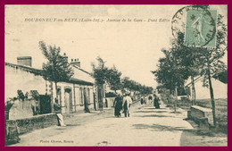 BOURGNEUF En RETZ - Avenue De La Gare - Pont Edlin - Animée - Photo GLORIA - 1924 - Bourgneuf-en-Retz