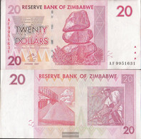 Zimbabwe Pick-number: 68 Used (III) 2008 20 US Dollars - Simbabwe