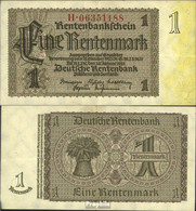 Deutsches Reich Rosenbg: 166c, Firmendruck 8stellige Kontrollnummer Gebraucht (III) 1937 1 Rentenmark - 1 Rentenmark