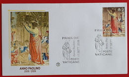VATICANO VATIKAN VATICAN ANNO PAOLINO YEAR OF PAULUS JAHR FDC 2008 - Briefe U. Dokumente